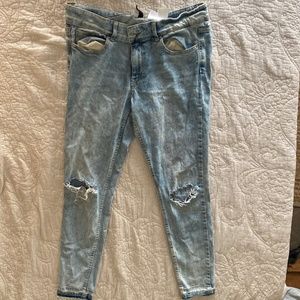 H&M (Divided) Acid Wash Distressed Jeans